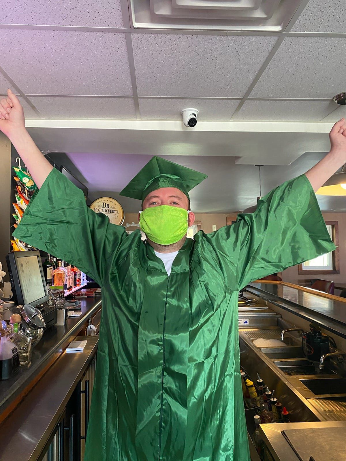 A giddy graduate